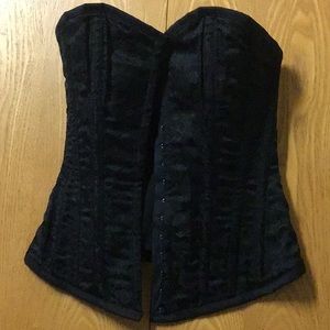 Vintage Strapless Brocade Bustier Top size Medium